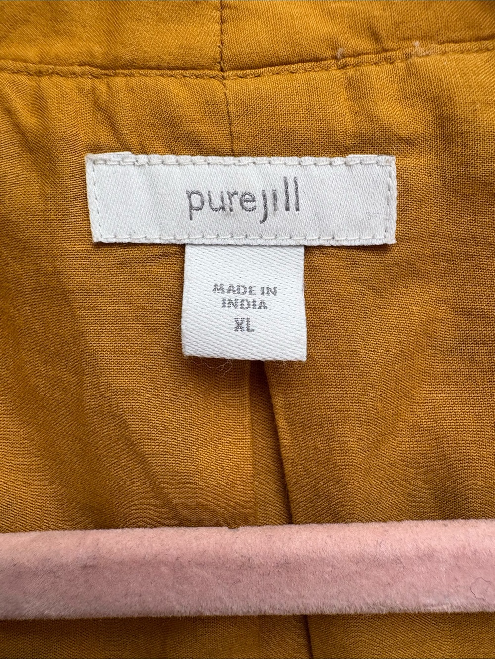 Pure Jill Mustard Quilted Open Jacket - Picture 2 of 3